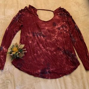 🌸Red Tie Dye Top🌸